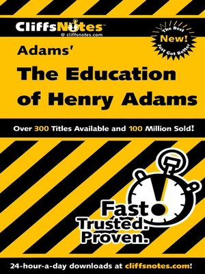 cover image of CliffsNotes on Adams' The Education of Henry Adams